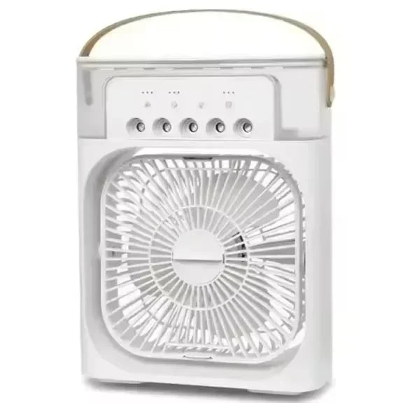 Summer Multifunctional Desktop Fan Air Humidifier Five-Hole Spray Fan 3 in 1 Silent Air Cooler Portable Practical Cooling Fan